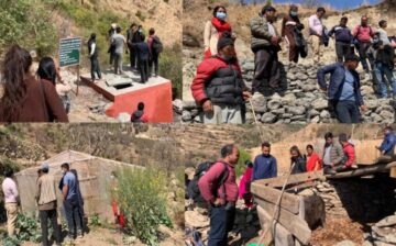 पुथा उत्तरगंगामा निर्माण भएका विभिन्न परियोजनाको अनुगमन